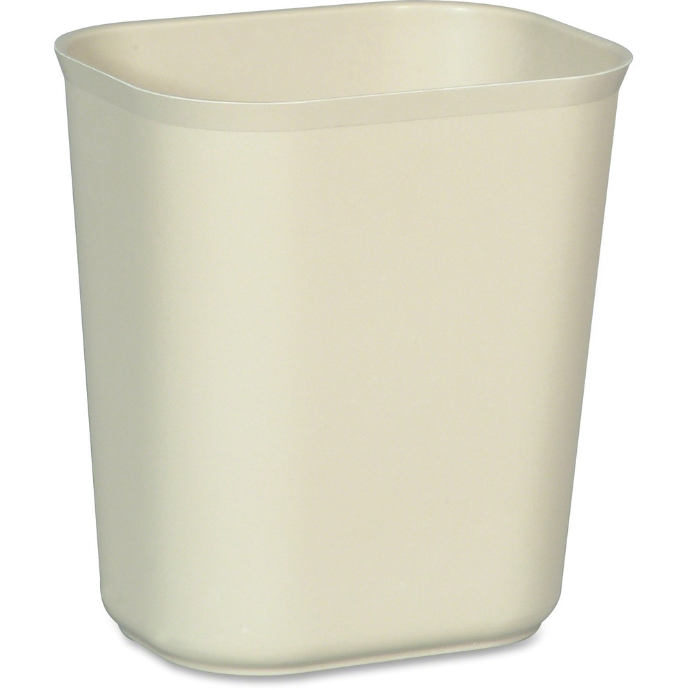 Picture of Rubbermaid Commercial Products RCP254100BEIGCT 3.50 gal Fire Resistant Wastebasket