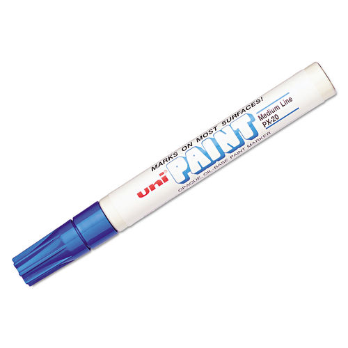 UBC63603 Uni-Paint Oil-Base Medium Line Markers - Blue