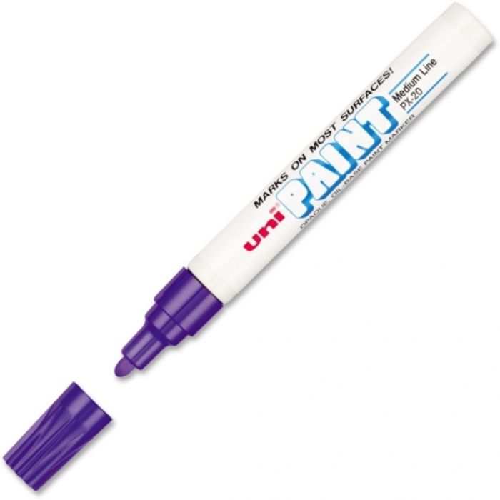 Oil-Base Medium Line Markers - Violet Oil Based Ink