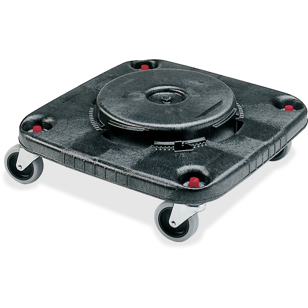 300 lbs Brute Square Container Dolly - Black