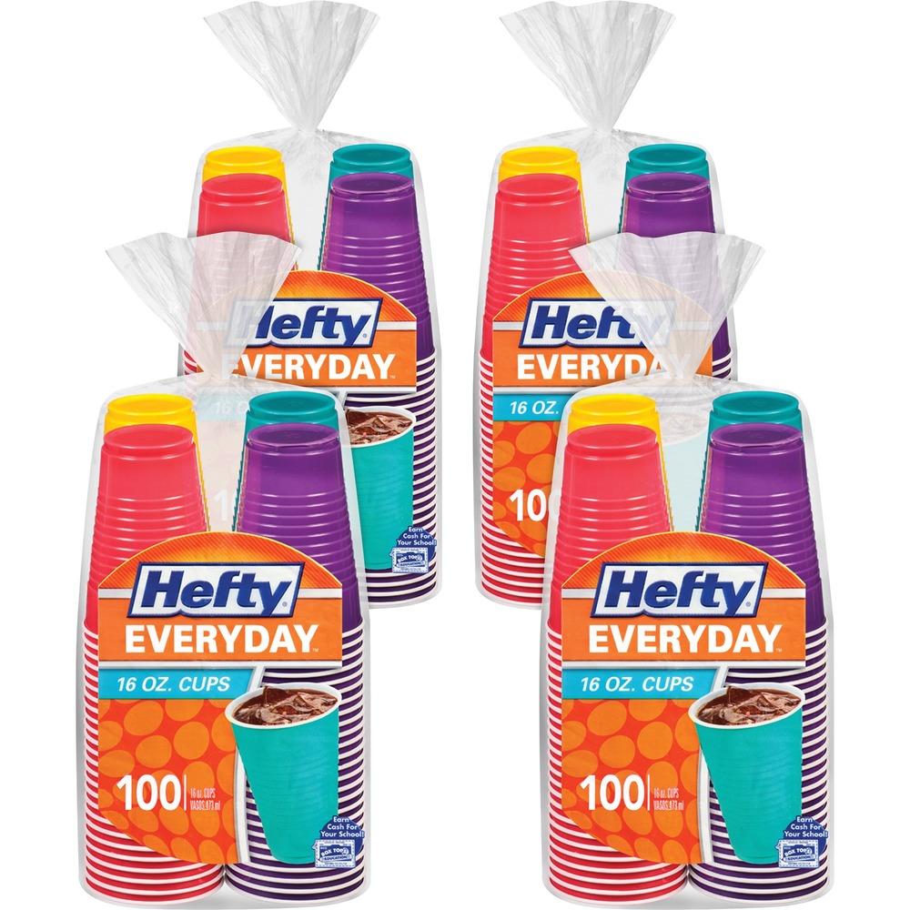 RFPC21637CT 16 oz Hefty Everyday Disposable Party Cups