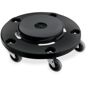 Picture of Rubbermaid Commercial Products RCP264000BKCT Easy Twist Round Dolly - Black