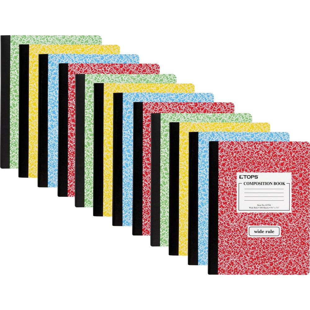 Wide Ruled Composition Books - 100 Sheets - 200 Pages