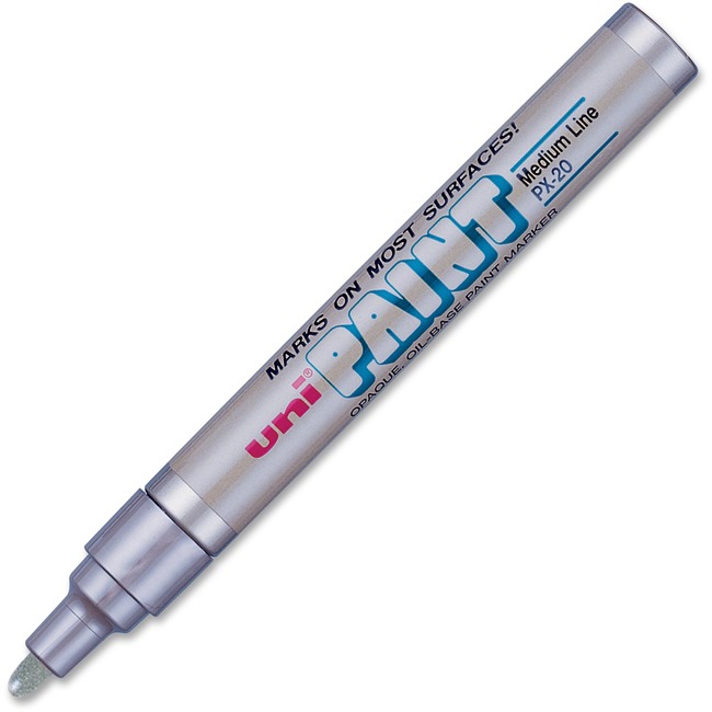 UBC63614DZ Opaque Oil-Based Metallic Silver Marker