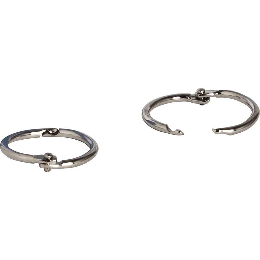 1 in. Standard Book Rings - Nickel Plated - 100 Piece