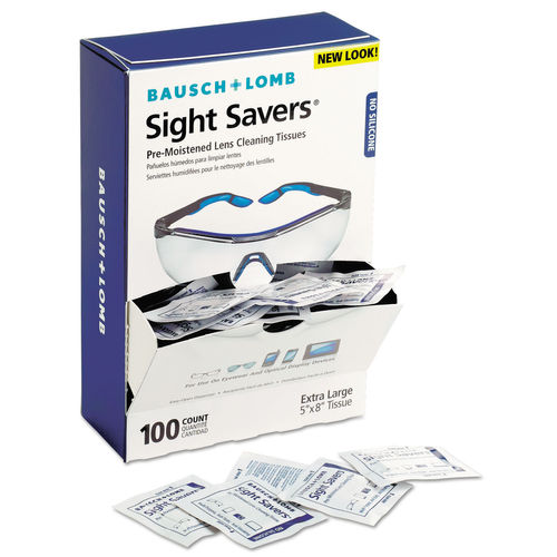 Picture of Bausch & Lomb BAL8574GMCT Sight Savers Premoistened Lens Cleaning Tissues