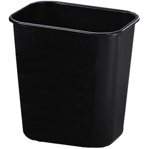 Picture of Rubbermaid Commercial Products RCP295500BKCT 3.25 gal Deskside Wastebasket - Black
