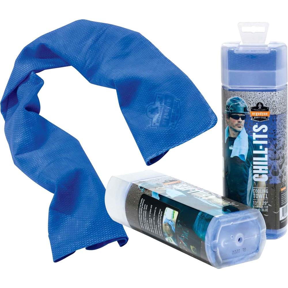 EGO12420 Ergodyne Chill-Its 6602 Evaporative Cooling Towel - Blue