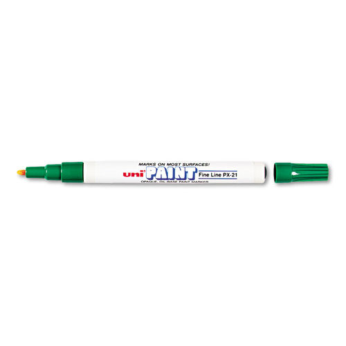 Picture of Uniball UBC63704 Oil-Base Fine Line Uni Paint Markers - Green