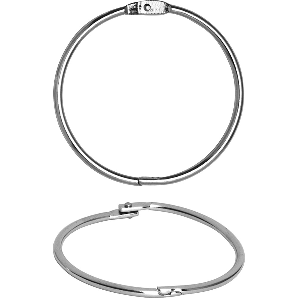 3 in. Standard Book Rings - Silver - Nickel Plated