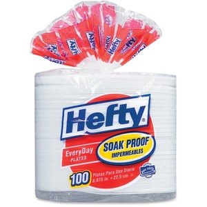 RFPD28100CT 9 in. Hefty Everyday Soak Proof Plates