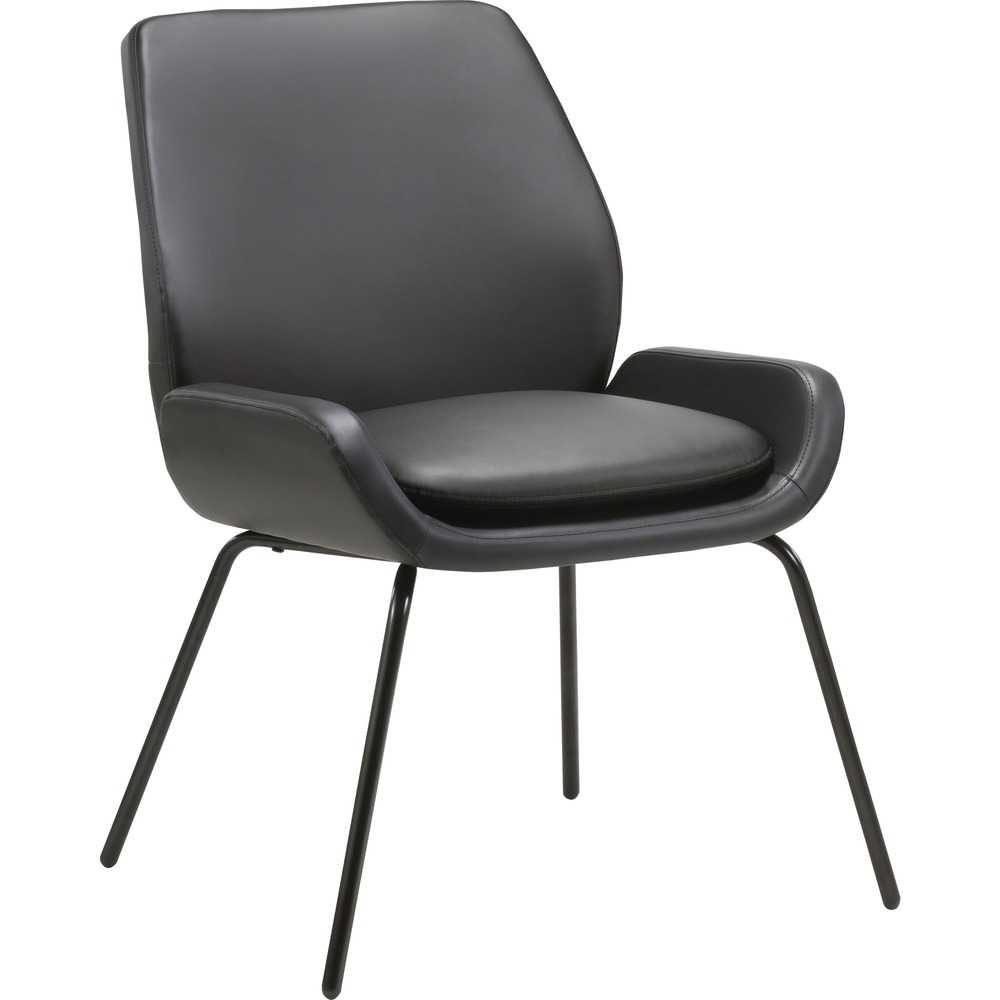 Bonded Leather U-Shaped Seat Guest Chair