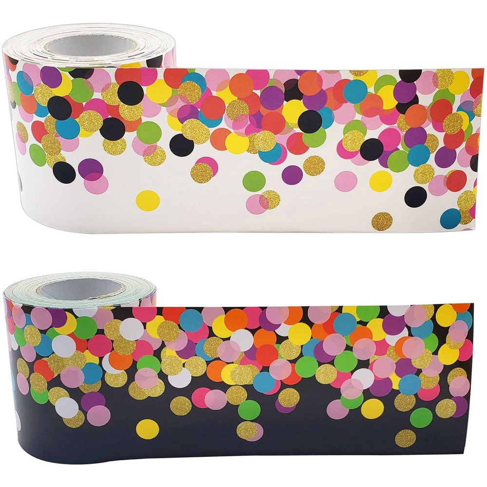 Colorful Confetti Border Trim - Pack of 2