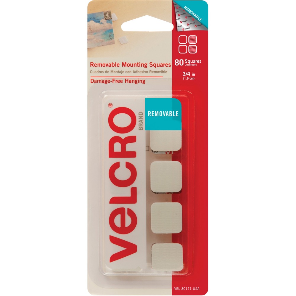 cloth hook and eye  75 in. Removable Mounting Tape - Pack of 80