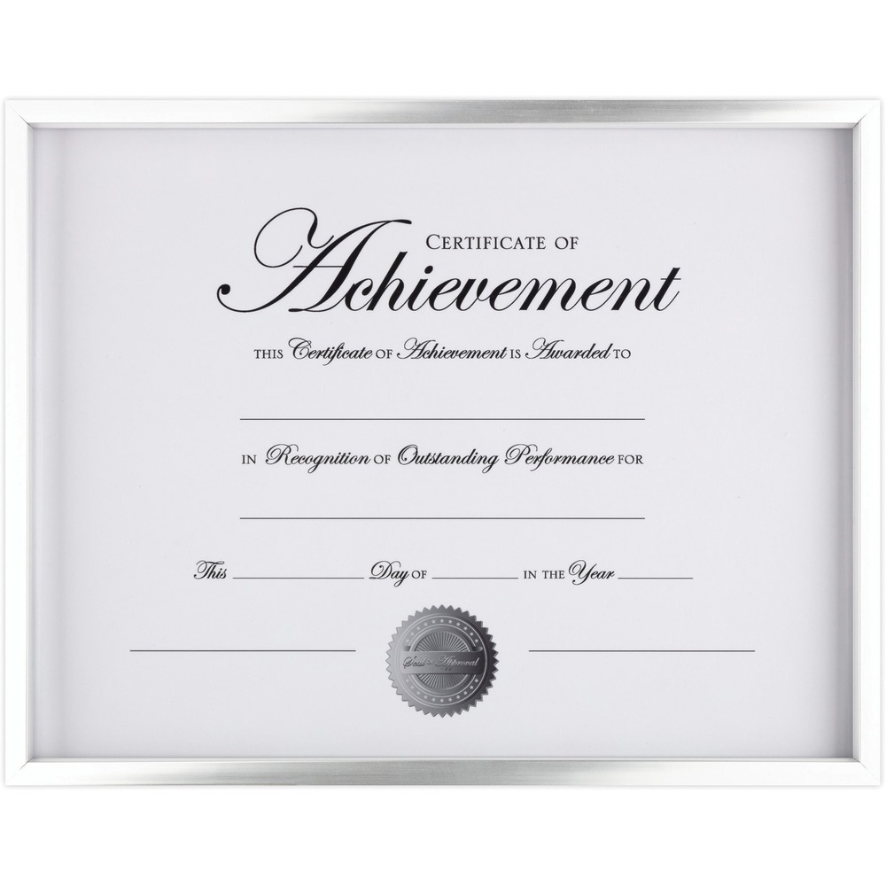 Picture of Burnes Home Accents DAXNDMG1114ST 11 x 14 in. Dax Contemporary Border Document Frame - Silver