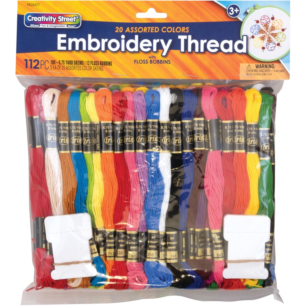 Pacon  Embroidery Thread Pack - Assorted Color