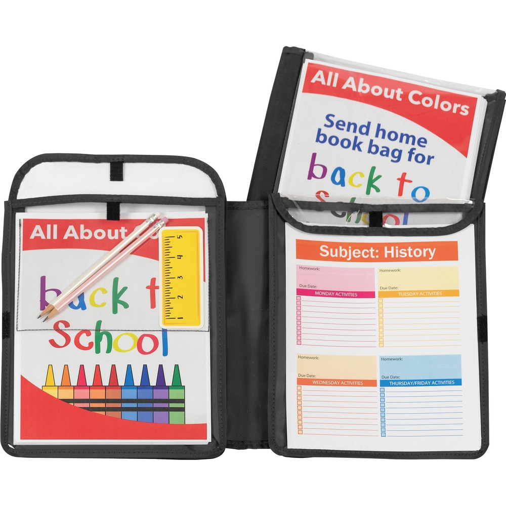 C-Line Products CLI33001 C-Line Homework Connector Folder - Black