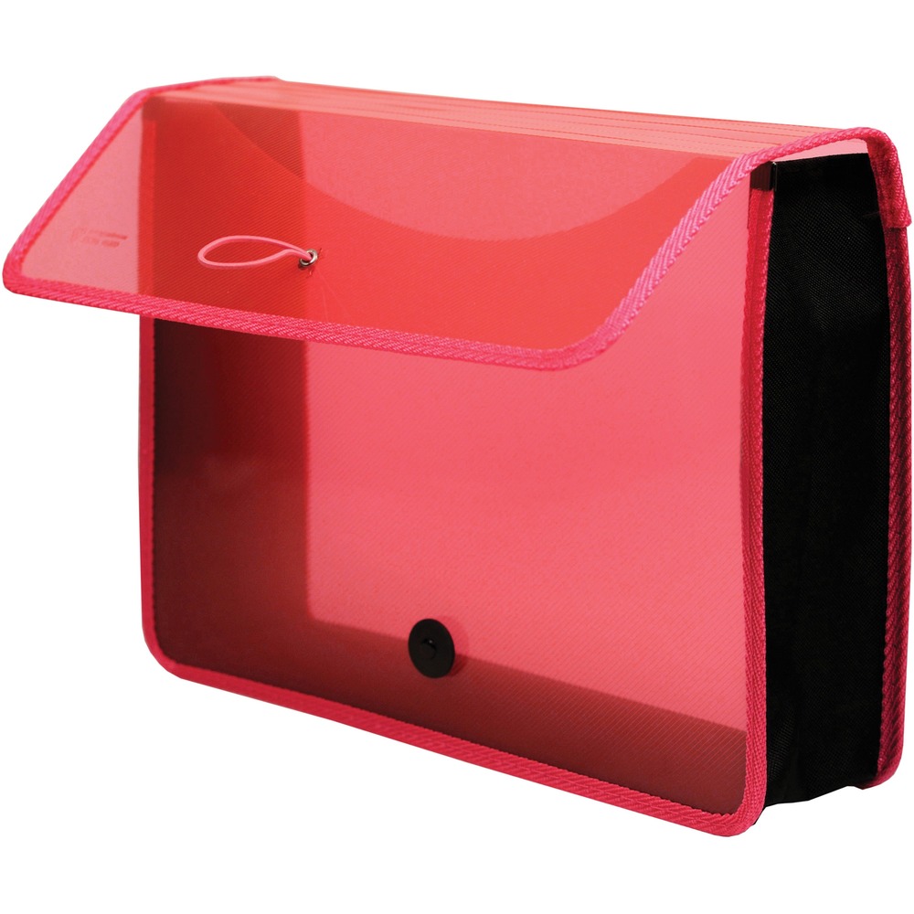 Epand-N-File Poly Expanding Wallet - Transparent Pink