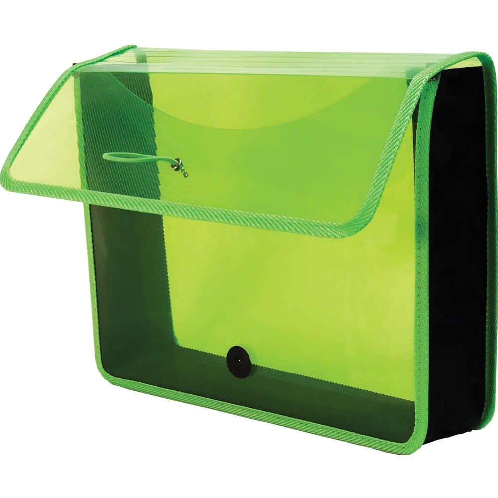 Epand-N-File Poly Expanding Wallet - Transparent Green