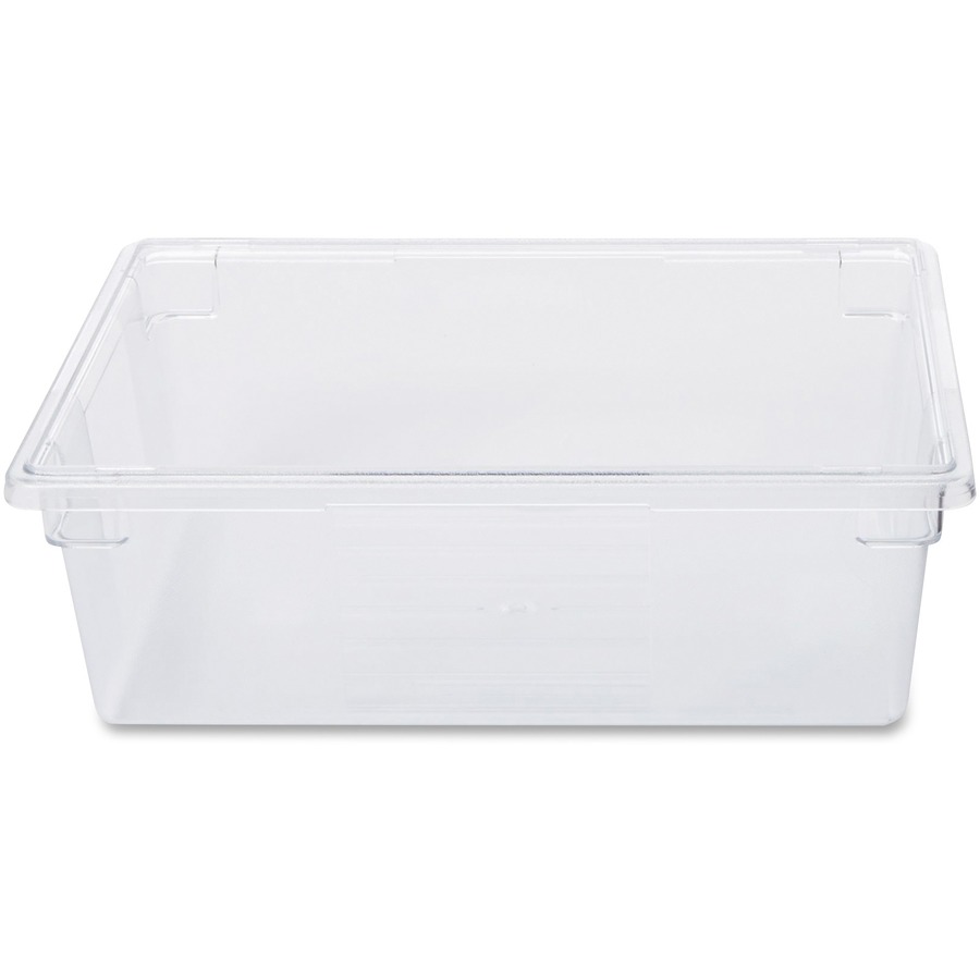 RCP3300CLECT 26 x 18 x 9 in. 12.5 gal Commercial Food Tote Box, Clear - Case of 6 -  Rubbermaid Commercial