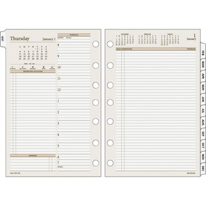 Picture of ACCO Brands AAG481225 Day Runner PRO 2PPD Wide Area Planning Pages Refill&#44; Gray - Size 4