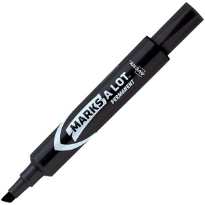 Picture of Avery AVE07888 Marks-A-Lot Desk-Style Permanent Chisel Marker&#44; Black - Regular