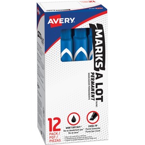 Picture of Avery AVE08886 Marks-A-Lot Desk-Style Permanent Chisel Marker&#44; Blue - Large