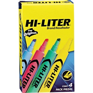 Picture of Avery AVE17752 Hi-Liter Desk Style Highlighter&#44; Assorted - Pack of 4