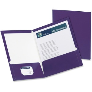 Picture of Oxford OXF5049526 Metallic 2 Pocket Folder&#44; Purple