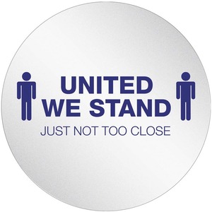 Picture of Deflecto DEFPSDD20UWS6 20 in. United We StandSafe Personal Spacing Disk - Pack of 6