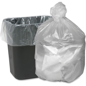 24 x 23 in. 7-10 gal Translucent Waste Can Liner, Natural