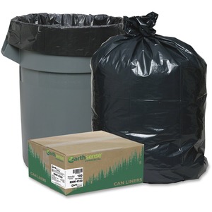 38 x 58 in. 2 mil Reclaim Heavy-Duty Recyled Can Liner, Black