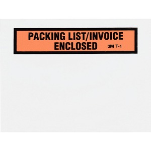 Picture of 3M MMMT11000 5.5 x 4.5 in. Packing List & Invoice Enclosed Envelopes Window