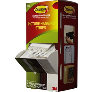 Picture of Command MMM17201CABPK Picture Hanging Strip&#44; White - Case of 50