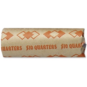 Tubular Kraft Paper Quarter Coin Wrapper