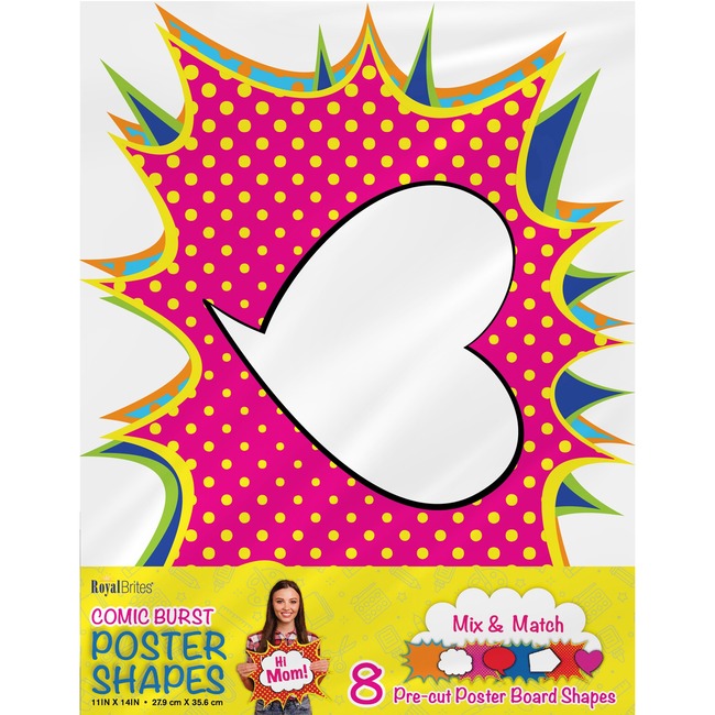 Picture of Geographics GEO24756 Cosmic Burst Shapes Poster Board