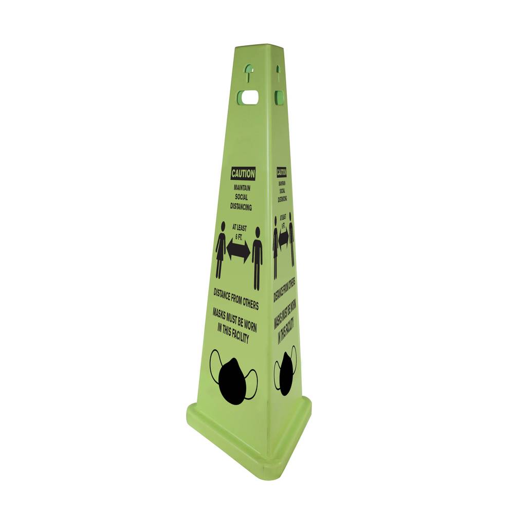 Impact Products  Social Distancing Sign Kit with Mask Cone