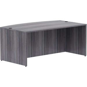 71 x 36 in. Bow Weathered Charcoal Laminate Desking