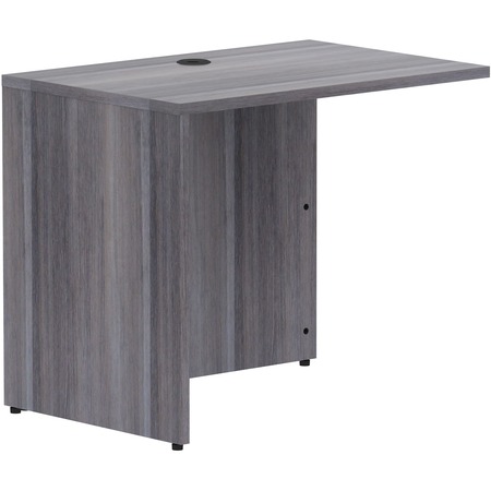 35 x 24 in. Return Rectangular Weathered Charcoal Laminate Desking