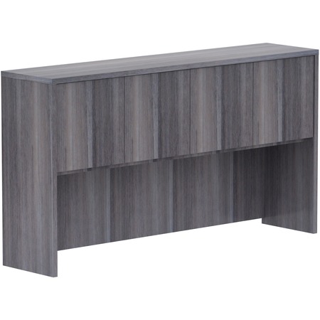 Picture of Lorell LLR69619 66 in. Charcoal Laminate Desking Hutch with Door