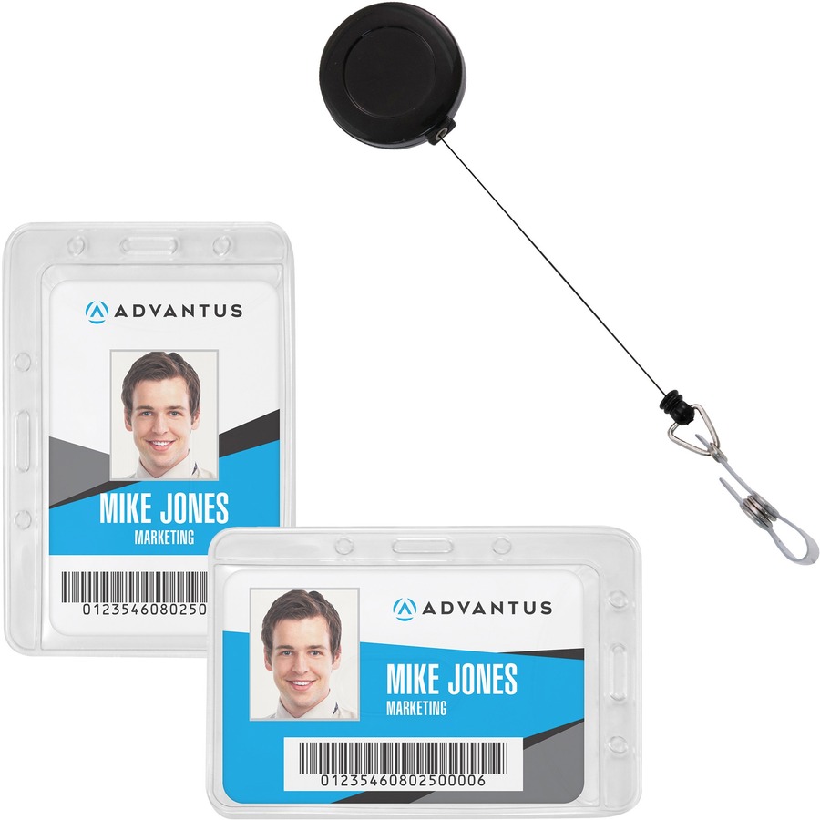 Picture of Advantus AVT76096 Horizontal & Vertical Antimicrobial ID & Security Pack