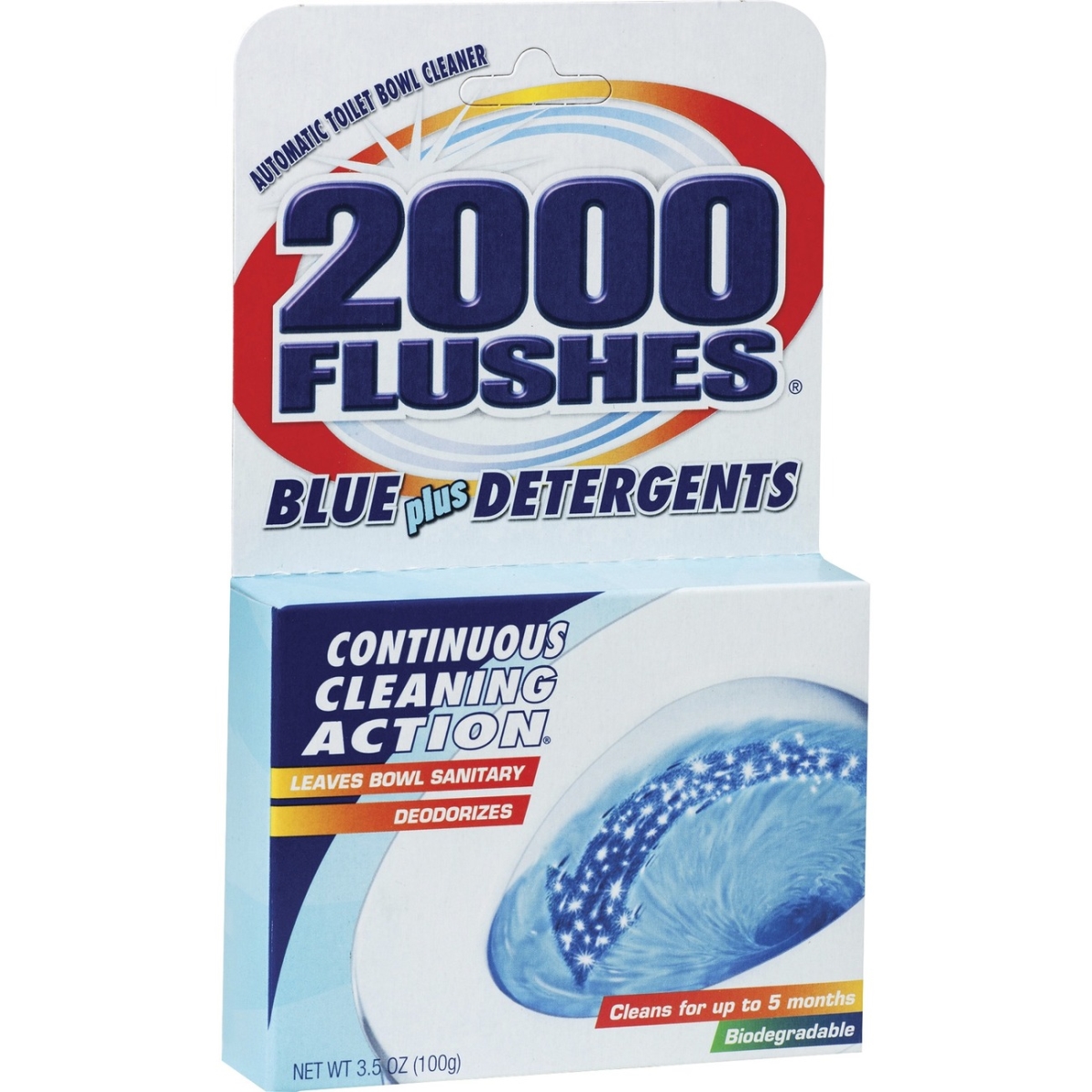 4 oz 2000 Flush Automatic Toilet Bowl Cleaner, Blue
