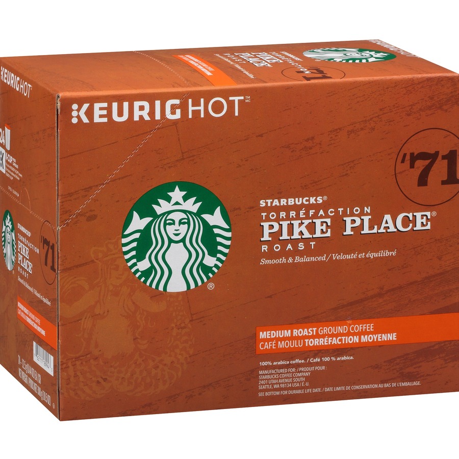 Picture of Starbucks SBK12434812CT Pike Place Roast Medium Roast Single Cup Coffee - Pack of 24 - 4 count