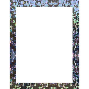 Picture of Geographics GEO24443 Ultra Brite Holographic Poster Board&#44; White & Silver - Pack of 25