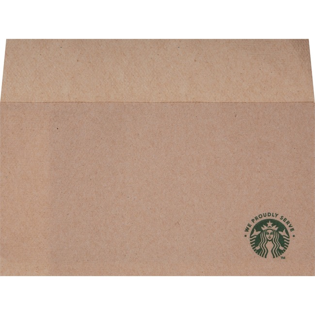 Picture of Starbucks SBK12421257 We Proudly Serve Branded Napkins - Tan - Pack of 6000