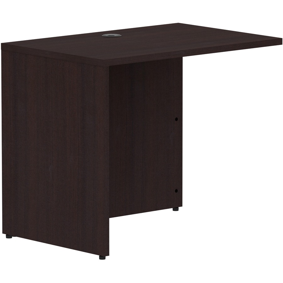 35 x 24 in. Return Rectangular Desk, Espresso Laminate