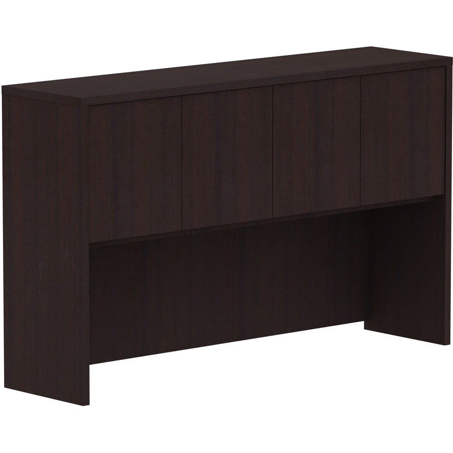 Picture of Lorell LLR18270 60 in. Laminate Desk Hutch with Door, Espresso