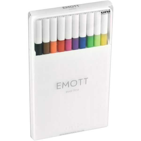 Picture of Uni-Ball UBC24828 Fineliner Emott Pens&#44; Assorted - Pack of 5