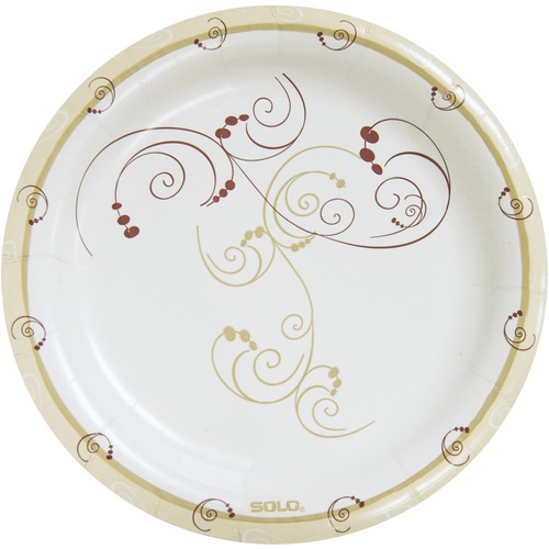 Picture of Solo SCCMP9RJ8001 8.50 in. dia. Symphony Medium Weight Paper Plate - Pack of 125