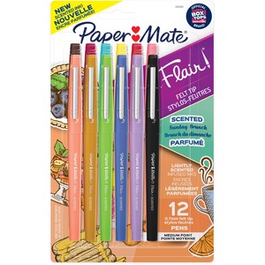 Paper Mate Flair Scented Pens, Assorted Color - 12 Count